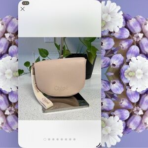 Chloé Beige Leather Crossbody Bag